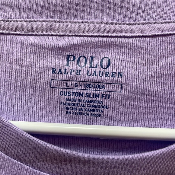 Polo Ralph Lauren lavender T-shirt - Picture 2 of 2